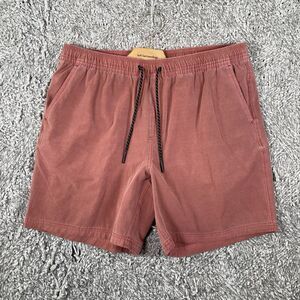 Bear Bottom Activewear Shorts Men’s XL Red 7 Inch Inseam Drawstring Stretch Gym